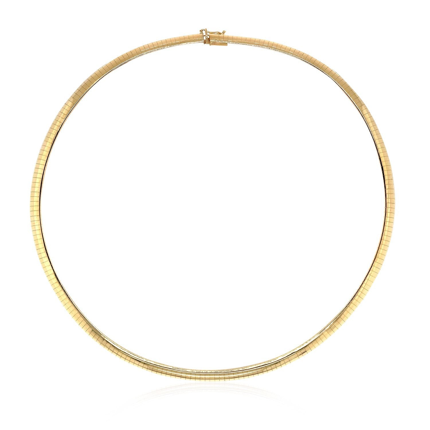 14k Yellow Gold Classic Omega Style Chain (6 mm) by Bids.com
