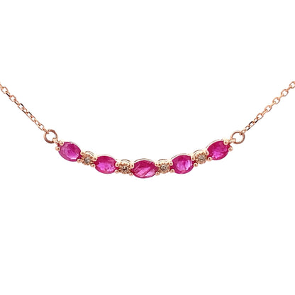 .73ct Ruby Diamond Fashion Pendants 10KT Rose Gold by Bids.com