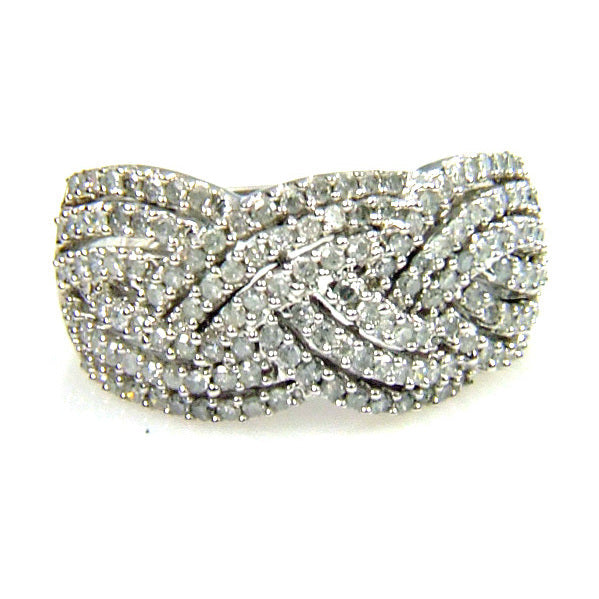 Natural 1.00ct Diamond Ring 10KT White Gold by Bids.com