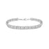 .925 Sterling Silver 1/10 Cttw Diamond Double-Link 7" Rolex Tennis Bracelet (I-J Color, I3 Clarity)  DestGlow