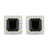 1.55 Carat Genuine Green Tourmaline and White Diamond 14K Yellow Gold Earrings by Bids.com