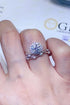 1 Carat Green Sparkala™ Platinum-Plated Ring by Sparkala