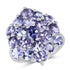 5.28 Carat Genuine Tanzanite .925 Sterling Silver Ring by Bids.com
