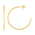 14k Yellow Gold Polished Hoop Earrings by Bids.com