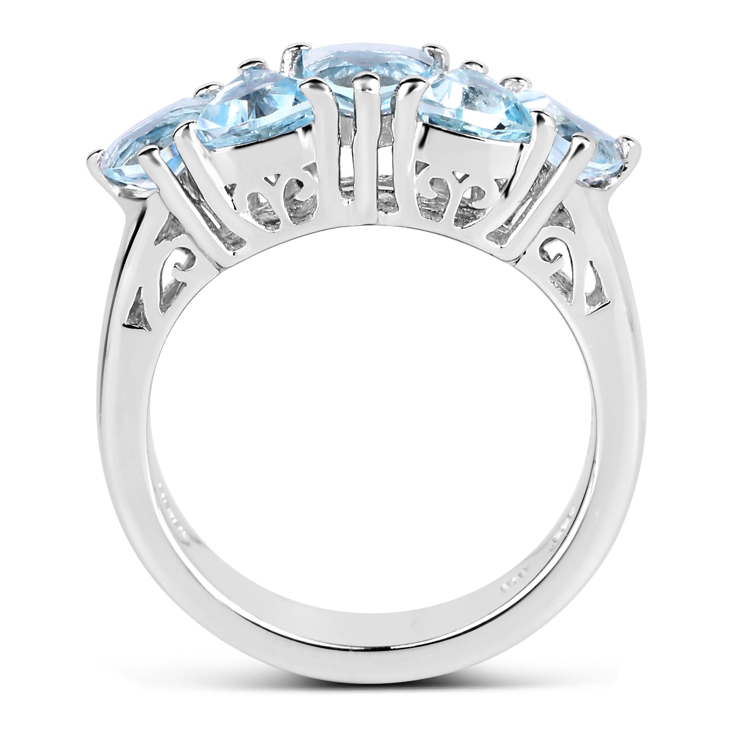 2.50 Carat Genuine Blue Topaz .925 Sterling Silver Ring by Bids.com