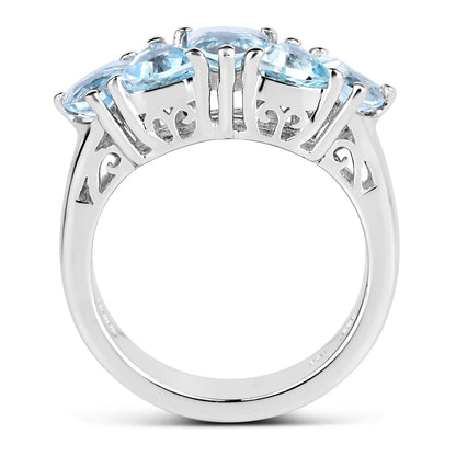 2.50 Carat Genuine Blue Topaz .925 Sterling Silver Ring by Bids.com