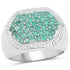 1.43 Carat Genuine Emerald .925 Sterling Silver Ring by Bids.com