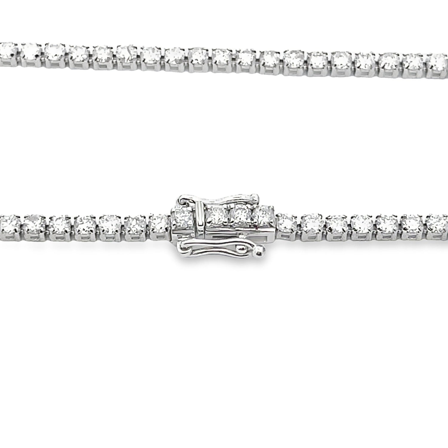 Natural 3.00ct Diamond Tennis Bracelet 14KT White Gold by Bids.com