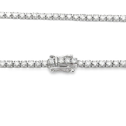 Natural 3.00ct Diamond Tennis Bracelet 14KT White Gold by Bids.com