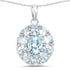 7.65 Carat Genuine Blue Topaz .925 Sterling Silver Pendant  DestGlow