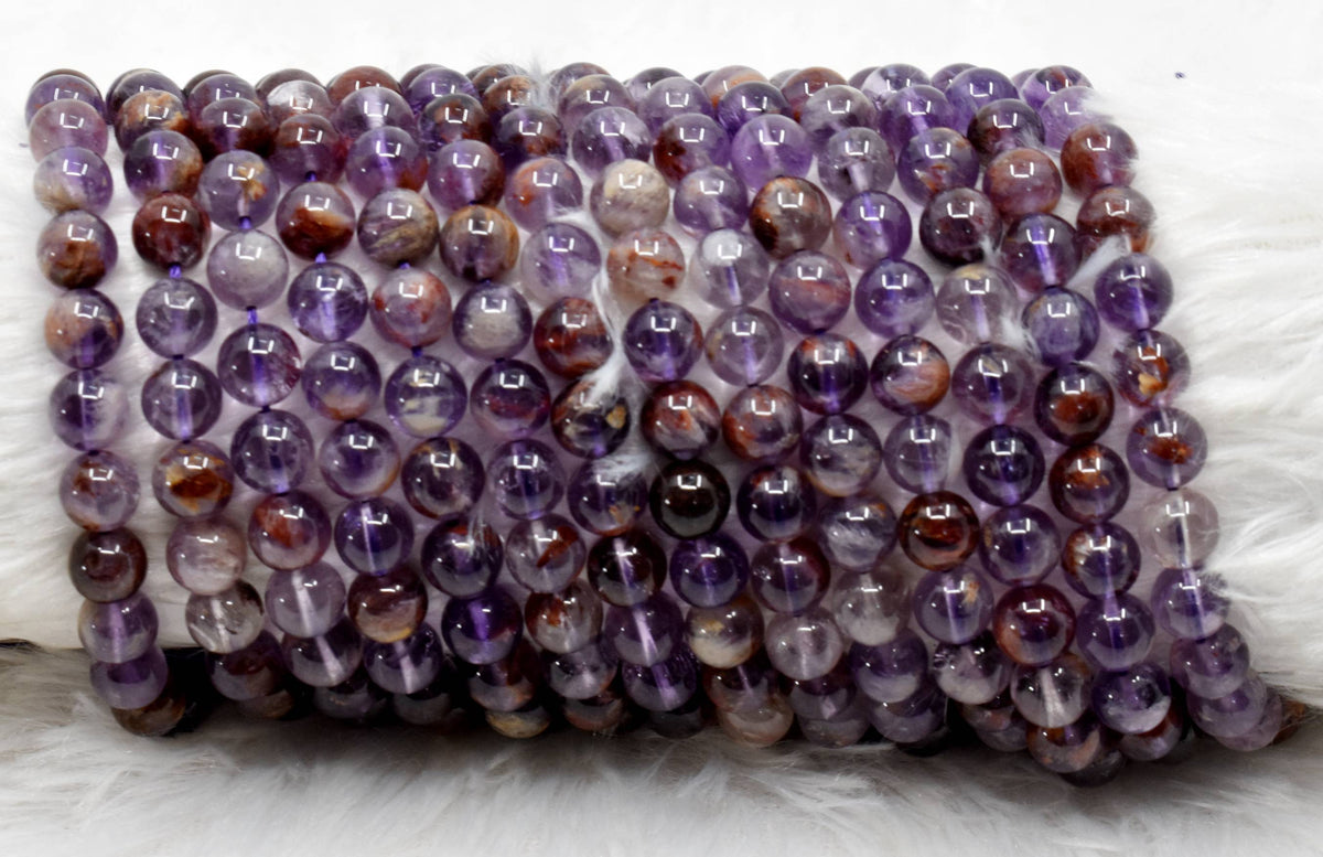 Ametrine Beads, Natural Crystal Round Beads 6mm to 10mm  DestGlow