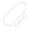 Sterling Silver Rhodium Plated Paperclip Chain (3.0 mm) by Bids.com