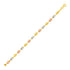 14k Tri Color Gold Mariner Link Bracelet by Bids.com