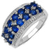 2.00 Carat Genuine Kyanite & White Topaz .925 Sterling Silver Ring by Bids.com