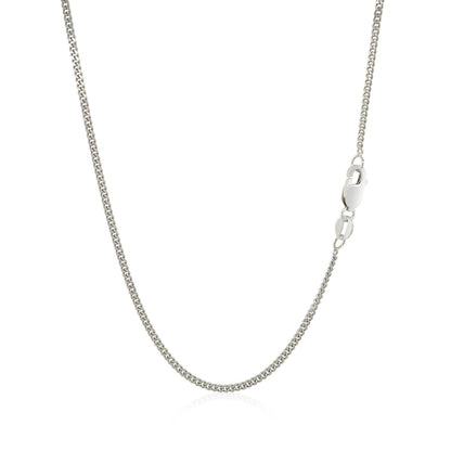 10k White Gold Gourmette Chain 1.5mm by Bids.com