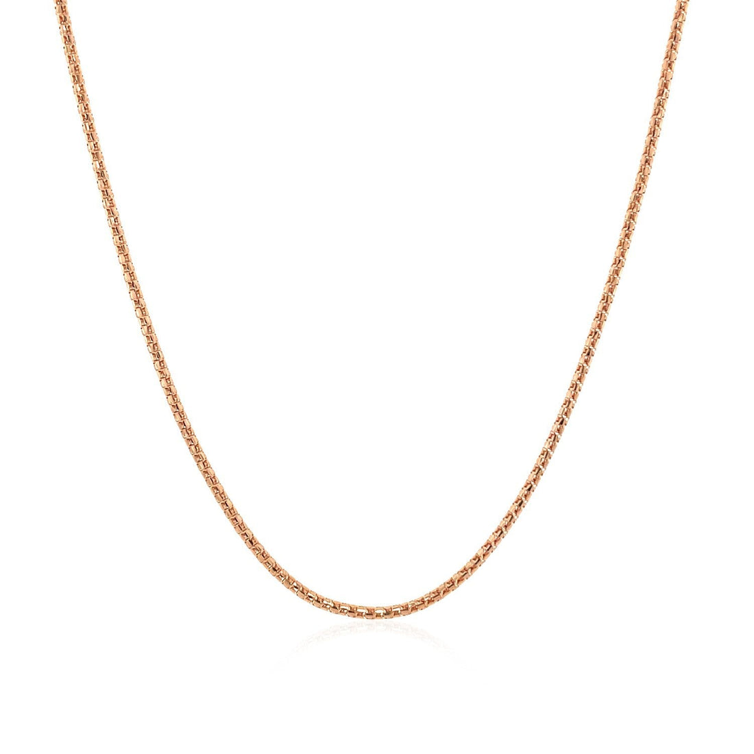 14k Rose Gold Adjustable Popcorn Chain 1.3mm by Bids.com