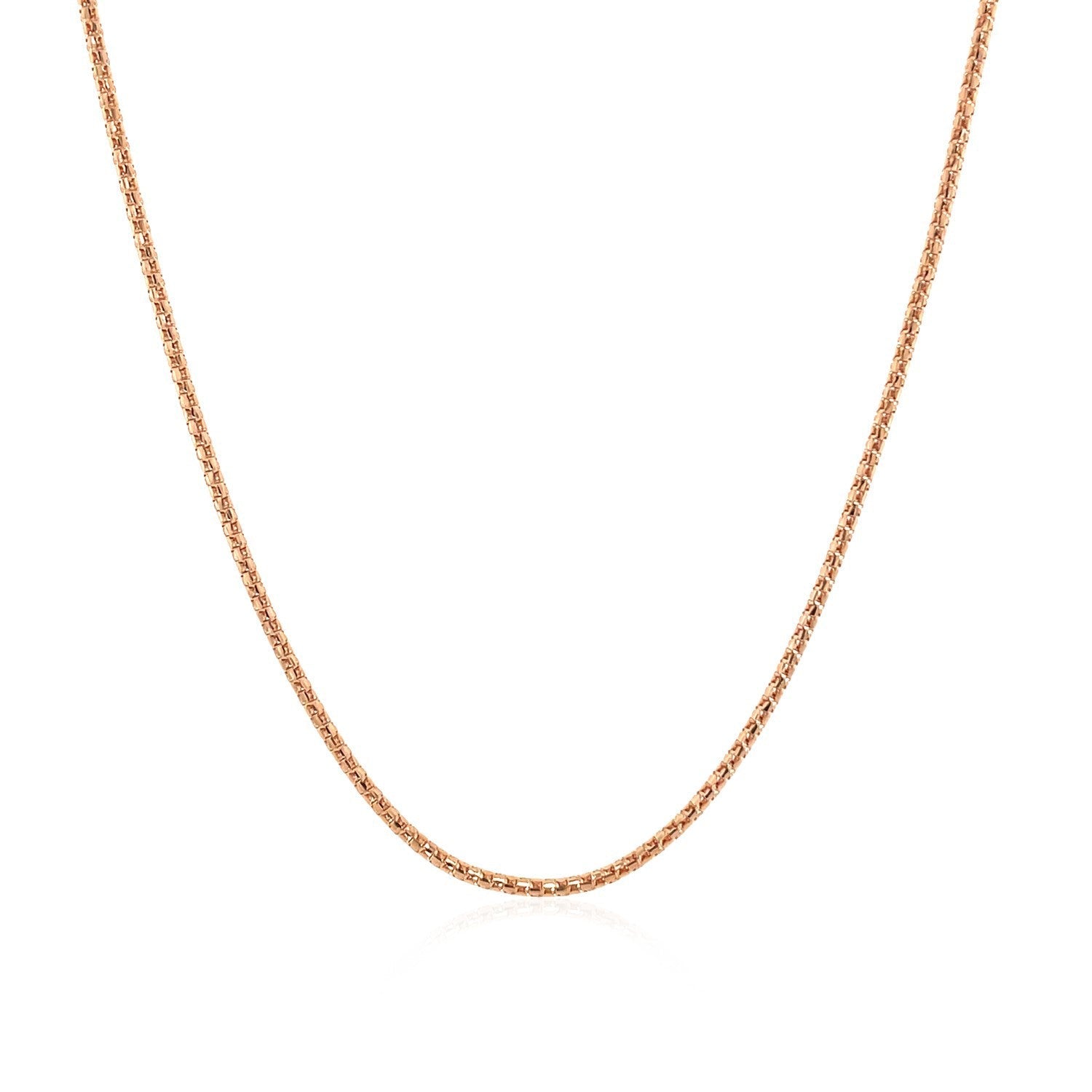 14k Rose Gold Adjustable Popcorn Chain 1.3mm by Bids.com