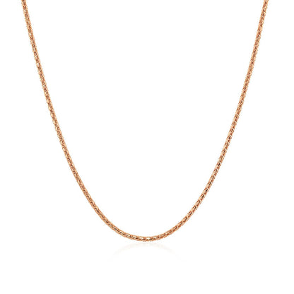 14k Rose Gold Adjustable Popcorn Chain 1.3mm by Bids.com