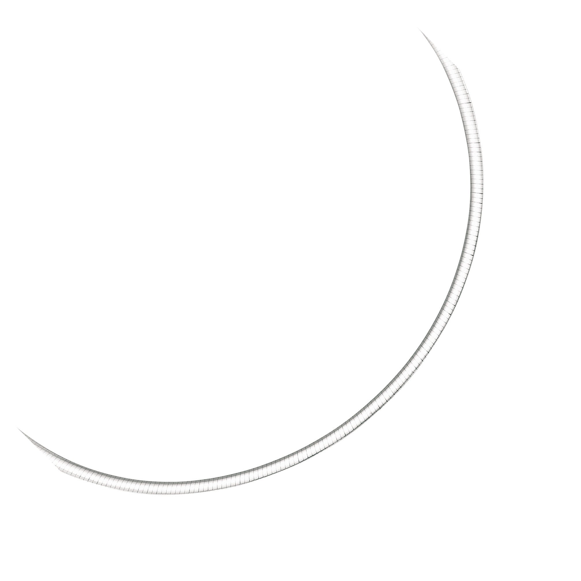 3.0 mm 14k Two Tone Gold Reversible Omega Necklace by Bids.com