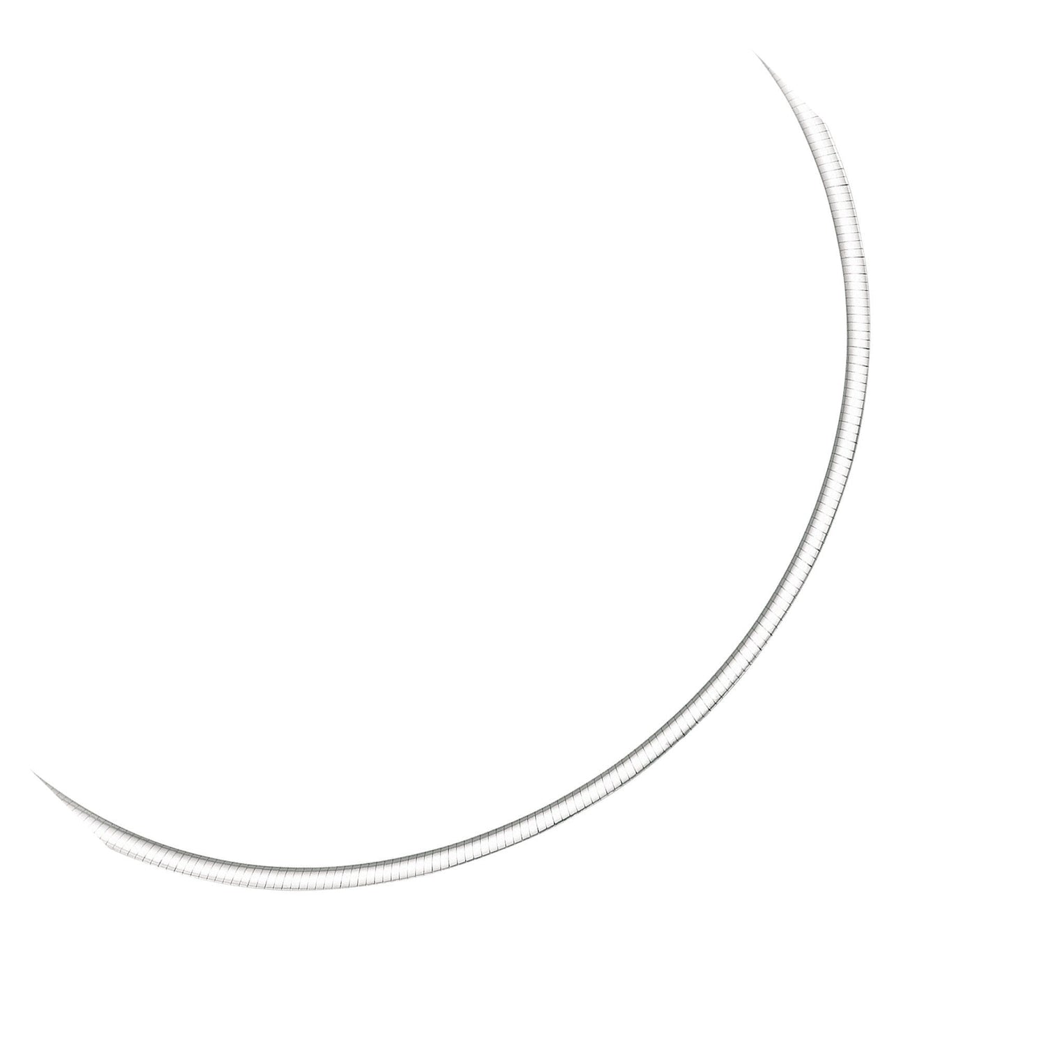 3.0 mm 14k Two Tone Gold Reversible Omega Necklace by Bids.com
