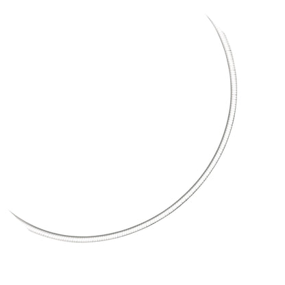 3.0 mm 14k Two Tone Gold Reversible Omega Necklace by Bids.com