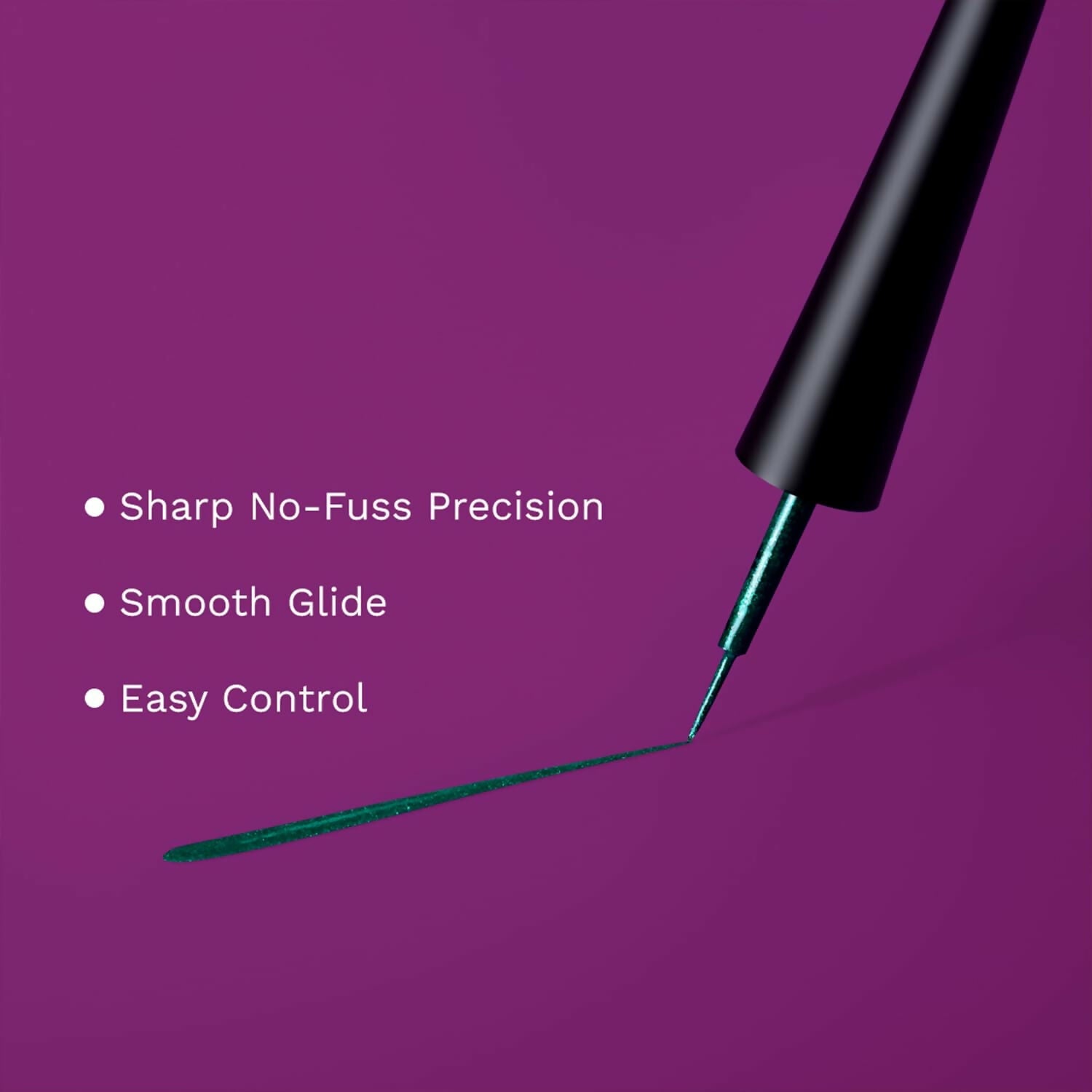 Pilgrim Metallic Eyeliner Green Envy, Long Lasting &amp; Smudge Proof Enriched With Argan Oil