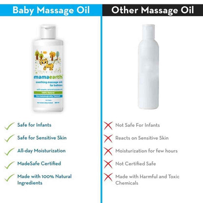 Mamaearth Soothing Massage Oil For Babies With Sesame, Almond &amp; Jojoba Oil