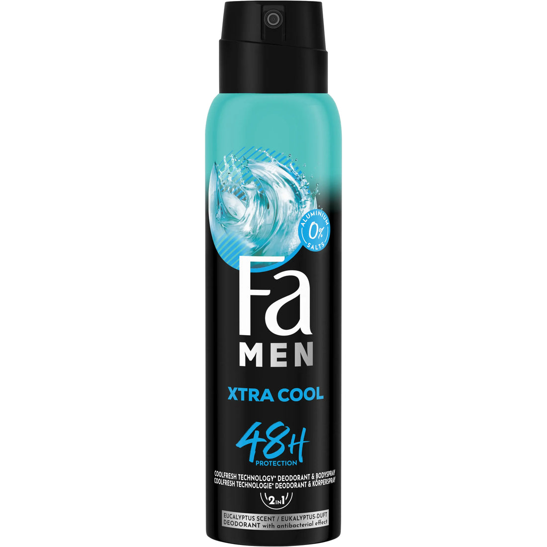 Fa Men Xtra Cool Deodorant Spray 48h Icy Fresh Protection 150ml by Pasteur Pharmacy