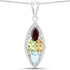 2.35 Carat Genuine Multi Stones .925 Sterling Silver Pendant by Bids.com