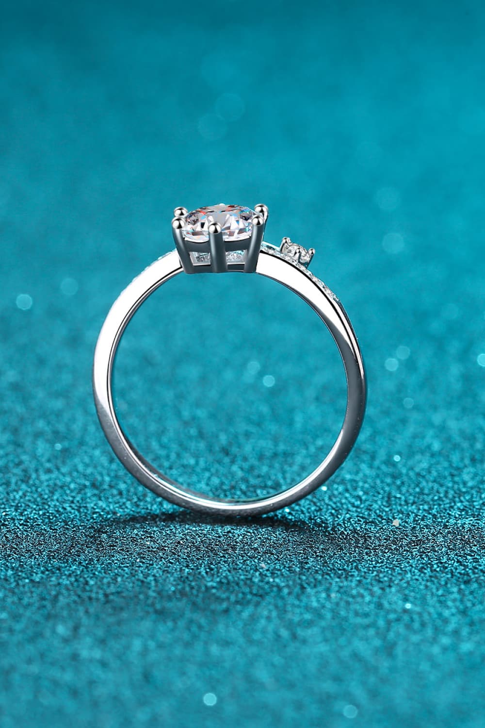 1 Carat Brilliant Round Cut Sparkala™ 925 Sterling Silver Bypass Ring by Sparkala
