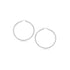 14k White Gold Polished Hoop Earrings (2- mm) by Bids.com
