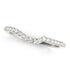 14k White Gold Curved Style Pave Diamond Wedding Ring (1/6 cttw) by Bids.com