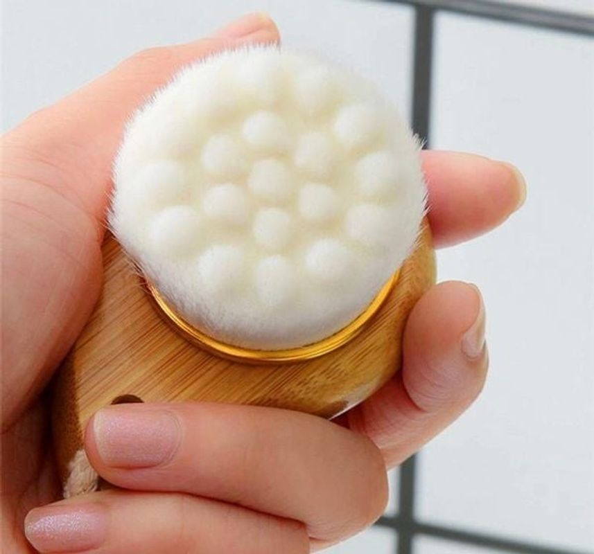 Facial Brush with Bamboo Handle  DestGlow