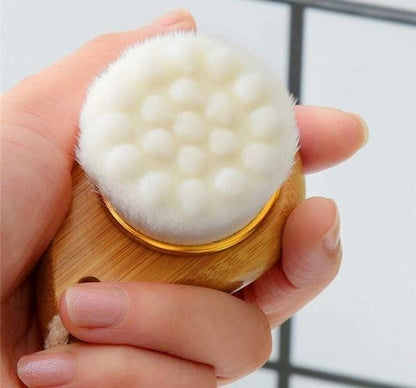 Facial Brush with Bamboo Handle  DestGlow