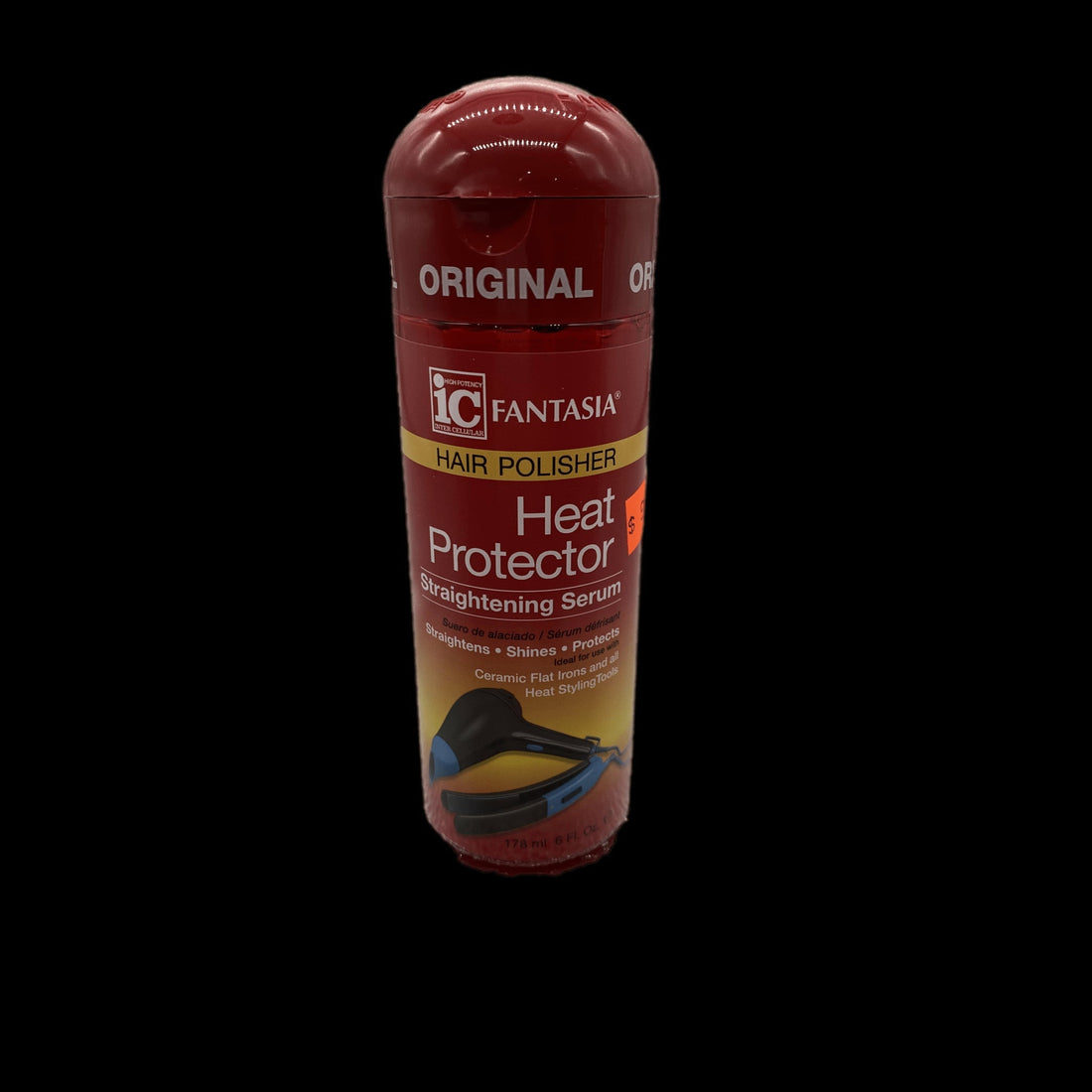 Fantasia IC Hair Polisher Heat Protector Straightening Serum, 6 oz - DestGlow
