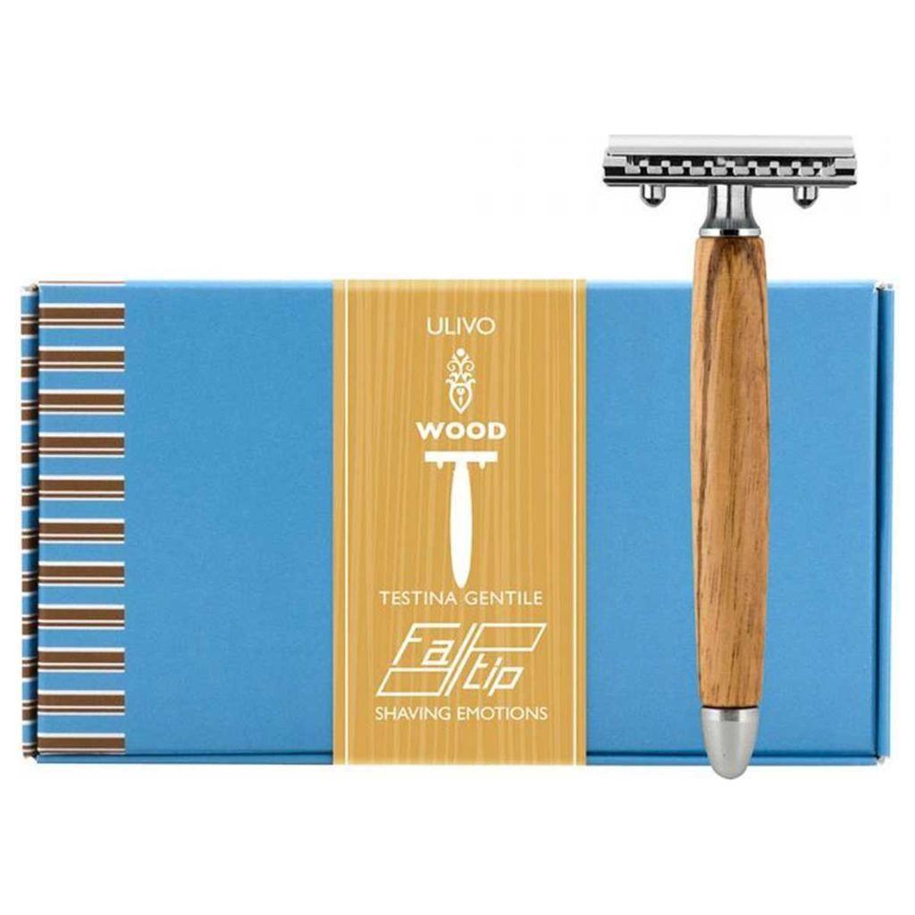 Fatip Double Edge Safety Razor Wood Ulivo Pc by Pasteur Pharmacy