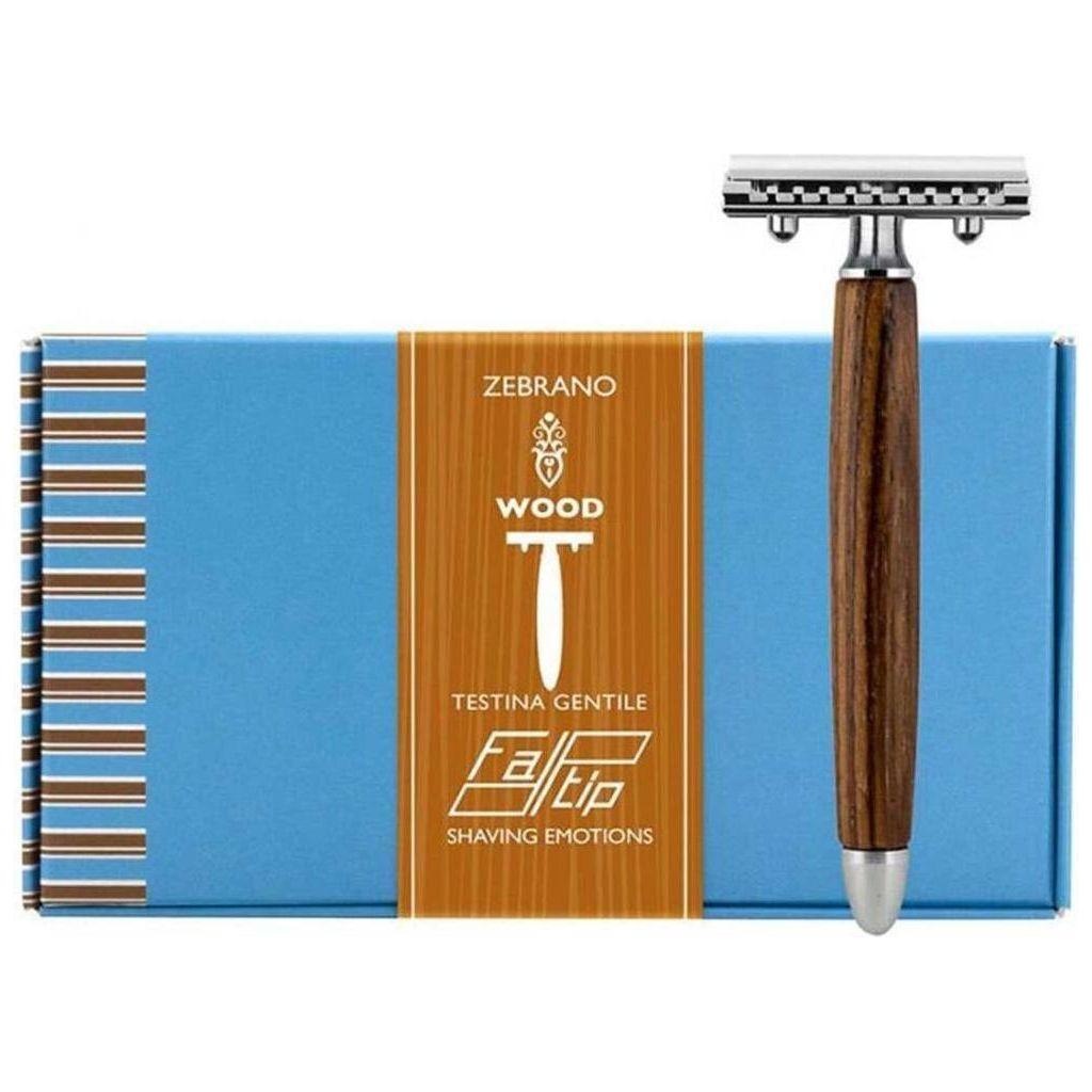 Fatip Double Edge Safety Razor Wood Zebrano Pc Nero by Pasteur Pharmacy