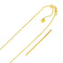 14k Yellow Gold Adjustable Franco Chain 0.9mm  DestGlow