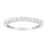 .925 Sterling Silver 1/2 cttw Shared Prong-Set Brilliant Round-Cut Diamond 11 Stone Band Ring (I-J Color, SI2-I1 Clarity) - Size 7  DestGlow