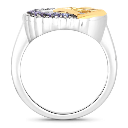0.28 Carat Genuine Tanzanite .925 Sterling Silver Ring by Bids.com