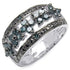 0.62 Carat Genuine Blue Diamond .925 Sterling Silver Ring by Bids.com