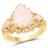 14K Yellow Gold Plated 3.26 Carat Genuine Ethiopian Opal .925 Sterling Silver Ring by Bids.com