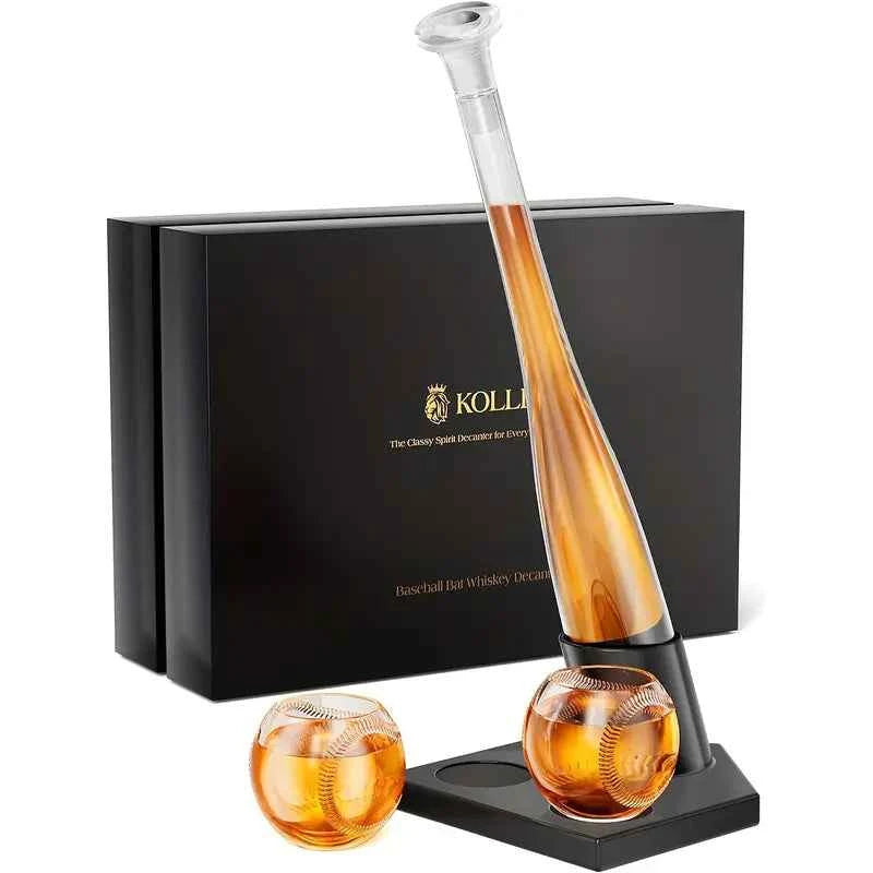 Home Run Baseball Decanter Set
