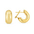 14k Yellow Gold Small Omega C Hoops by Bids.com