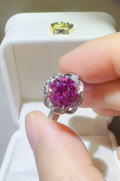 2 Carat Sparkala™ 925 Sterling Silver Flower Shaper Ring by Sparkala