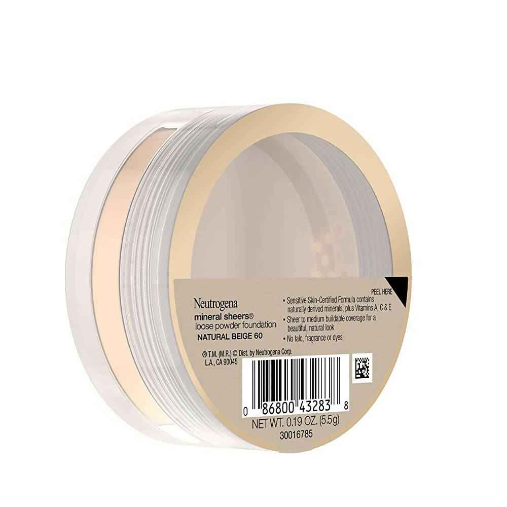 Neutrogena Mineral Sheers Loose Powder Foundation, Natural Beige 60