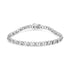 .925 Sterling Silver 1/3 Cttw Miracle Plate Round-Cut Diamond Infinity Link Bracelet (I-J Color, I3 Clarity) - Size 7.25" by Bids.com
