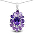7.24 Carat Genuine Amethyst .925 Sterling Silver Pendant  DestGlow