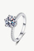 Rhodium Over Pure Sterling Silver 2 Carat Brilliant Round Cut Sparkala™ Ring by Sparkala