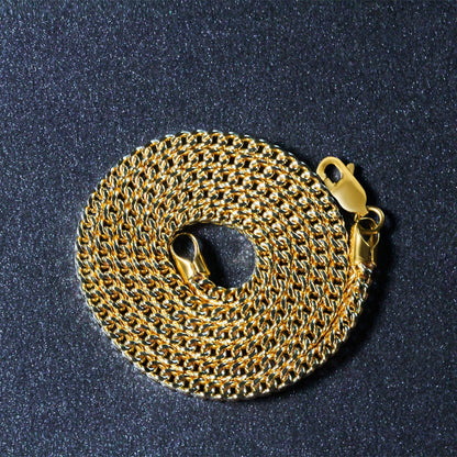 3.2mm 14k Yellow Gold Square Franco Chain by Bids.com